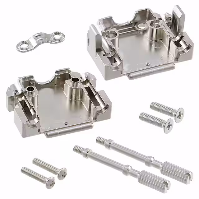 165X10909X Conec  Capots de connecteurs D-Sub en forme de D